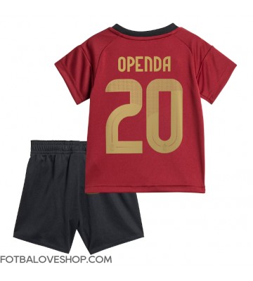 Belgie Lois Openda #20 Dětské Domácí Dres ME 2024 Krátký Rukáv (+ trenýrky)